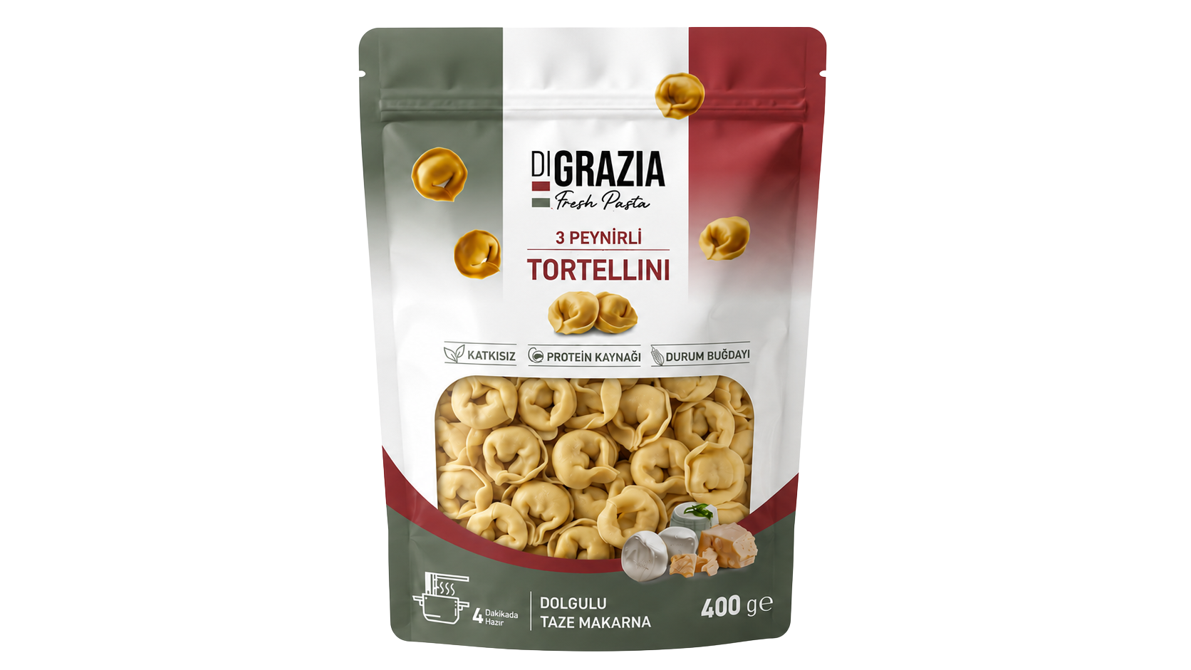 3 Peynirli Tortellini ikinci ambalaj