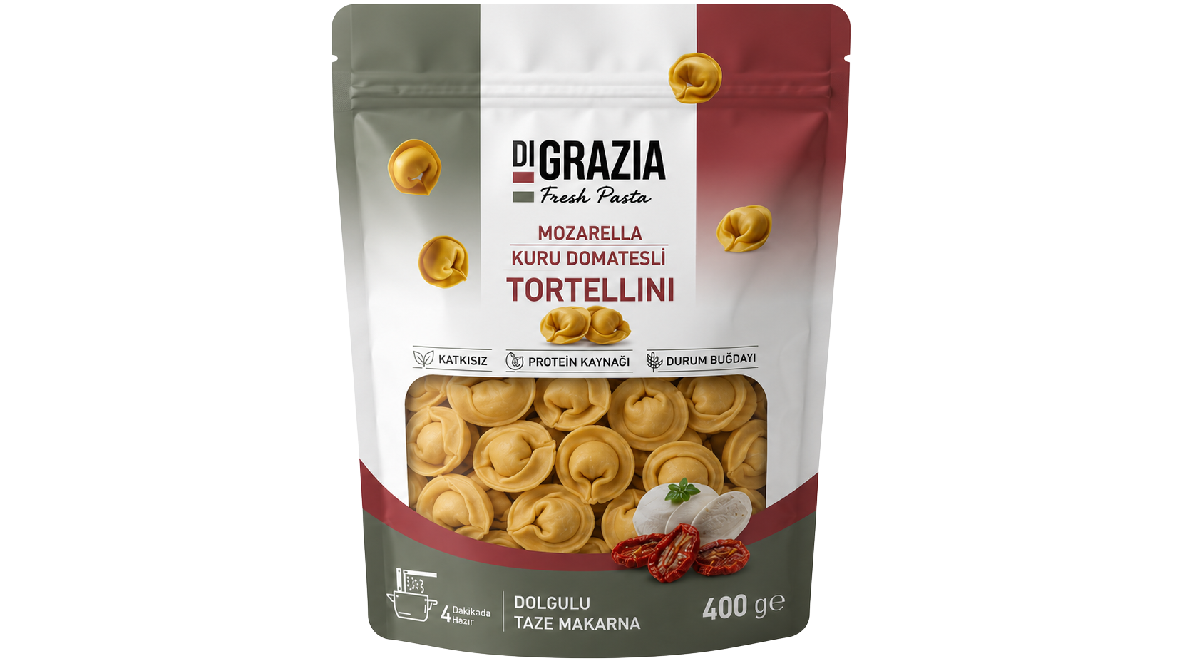 Mozarella Kuru Domatesli Tortellini ikinci ambalaj