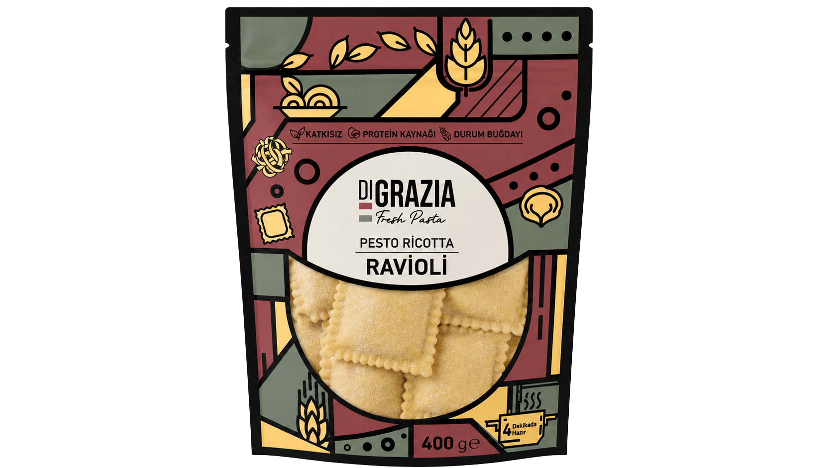 Pesto Ricotta Ravioli